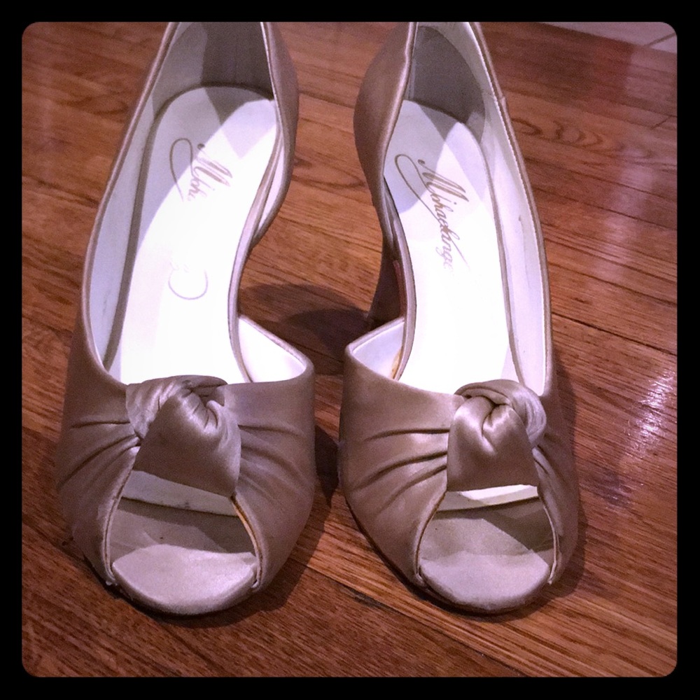 Champagne colored heels